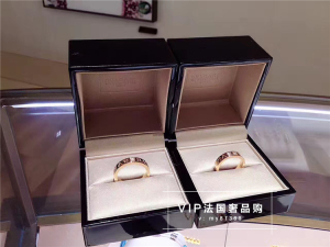 代购bvlgari宝格丽 经典 logo字母单钻戒指镶嵌钻石18k金男女对戒