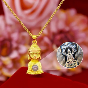 黄金佛吊坠实心佛牌