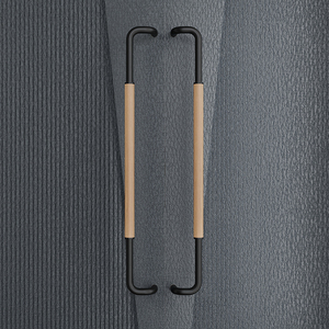 极简不锈钢玻璃门大拉手现代金色会议室推拉门黑色实木门把手扶手