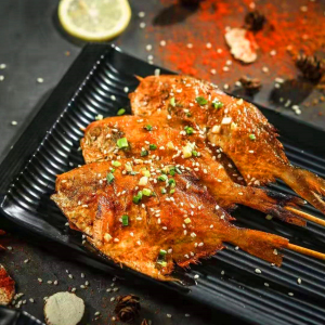 户外烧烤鲳鱼串白鲳鱼串肉鲳鱼银鲳鱼10串bbq自助新鲜冷冻鲳鳊鱼