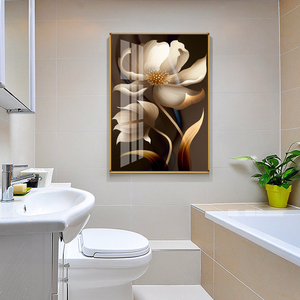 现代简约卫生间装饰画轻奢酒店浴室防水样板房洗手间厕所墙壁挂画