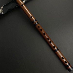 竹笛吧新款【云水】一节苦竹专业演奏笛子