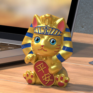 招财猫汽车摆件创意中控台埃及猫车饰饰品汽车用品车内装饰品