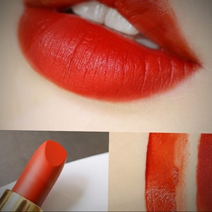 橘色口红哑光雾面珊瑚橘色系口红湿润黄皮显白白皮更白正红色唇膏