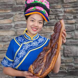 老北川蒋腊肉 四川腊肉腊肠 农家自制柴火烟熏  土猪肉