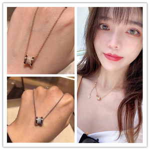 宝格丽小蛮腰满钻项链