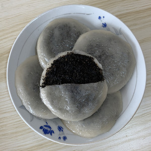 纯手工糯米糍粑黑芝麻馅糖心麻糍江西安徽浙江福建传统包心糯米团