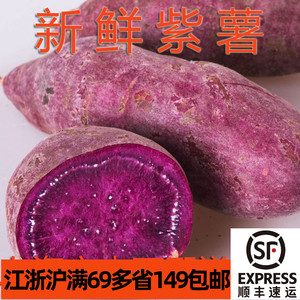 新鲜紫薯500g红薯生番薯甘薯红苕 江浙沪满69包邮