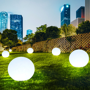 户外发光圆球灯太阳能球形灯庭院草坪灯别墅花园防水装饰室内自动