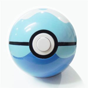 宠物小精灵神奇宝贝大号直径10cm玩具模型普通按钮按键精灵球