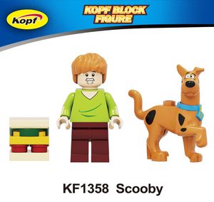 科峰KF1358史酷比 Scooby 拼装积木人仔益智儿童男女孩玩具袋装