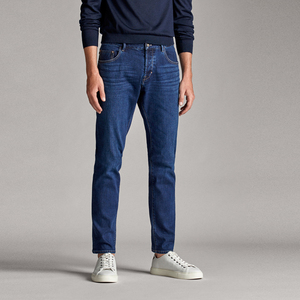 2019秋冬新款西班牙md男装 靛蓝赤耳全棉微弹力修身款 男士牛仔裤