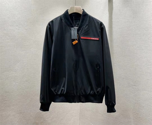 prada普拉达夹克外套男装春夏季休闲立领棒球服时尚百搭款男风衣