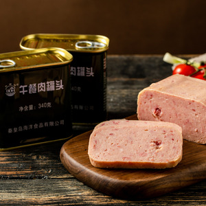 北戴河火腿猪肉午餐肉罐头早餐肉罐装即食品长期应急储备食品整箱