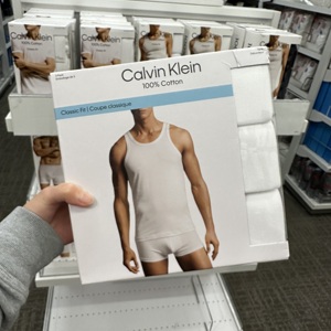 国内现货 Calvin Klein/CK男士纯棉跨栏罗纹背心短袖打底t恤3件套