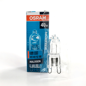 OSRAM欧司朗G9卤素卤钨灯珠 25W 40W 33W 230V配套台灯透明灯泡