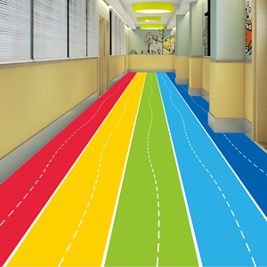 地贴纸跑道