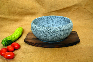 石锅鱼石锅拌饭锅拌饭酱 韩国料理韩式石碗砂锅 天然抗裂 送底座