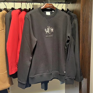 moli全球go【奥莱】burberry博柏利男女同款小鹿圆领卫衣