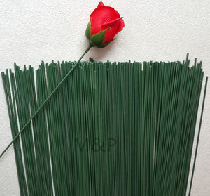 包邮 2号40厘米仿真花杆 手工花铁丝铁花杆 diy 玫瑰花杆 杆子
