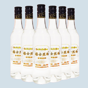【6支】雅士烈焰葡萄蒸馏酒42度500ml无色葡萄白酒白兰地基酒