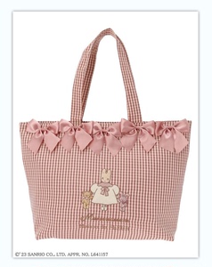 日系Maison合作新款兔子单肩手提托特女包花边零钱包纸巾包