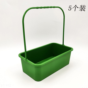 塑料花篮清明祭祀花蓝防水插花资材菊花水果手提花盆鲜花包装材料