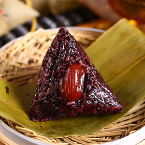 糕见哩紫米红豆蜜枣杂粮素粽子组合传统碱水粽端午节浙江嘉兴特产