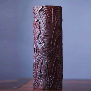 印度小叶紫檀芭蕉臂搁文房四宝书房木雕文玩摆件手工雕刻工艺品礼