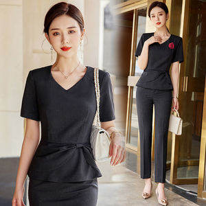 老凤祥工作服珠宝金店周大福六福工装美容院酒店前台工作装套装女