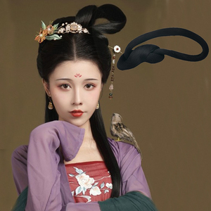 一体百搭古风汉服新手手残党发髻懒人简单古装猫耳垫发包2人付款22