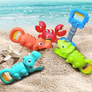 儿童沙滩玩具龙虾鳄鱼挖沙工具河马游乐场夹子抖音玩沙大号机械手