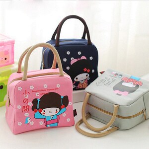 韩国女士外卖出门衣物行李结实手提袋携带外出衣服可爱创意方便散