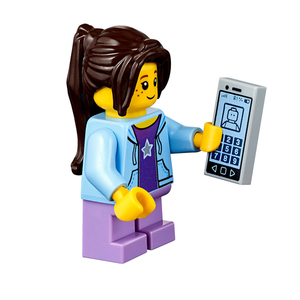 lego 乐高 城市 人仔 cty782 city 卫衣长发 小女孩 手机 60154