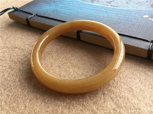 【小源玉坊】和田玉糖玉手镯 全糖色 52.5mm