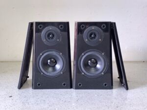 明生电子二手奇声环绕音箱书架音箱4寸喇叭4欧40w一对价