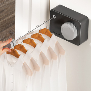 新型隐形晾衣绳钢丝室外凉衣线拉紧室内免打孔伸缩阳台晒衣服神器