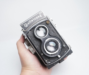 古董双镜头照相机 禄莱ROLLEICORD IIa双反相机120胶卷中画幅6*6