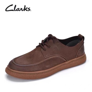 Clarks其乐男鞋新品系带休闲沙漠鞋通勤休闲皮鞋男真皮舒适男单鞋