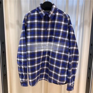 正品买手~~balenciaga 秋冬款格子衬衫外套 x21.9.