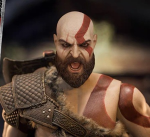 sharktoys & swtoys 斯巴达战士 1/6 奎托斯 战神 怒吼头雕