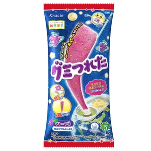 日本食玩达人儿童可食新版双色钓鱼糖果冻食完伶食完达人小小玩具
