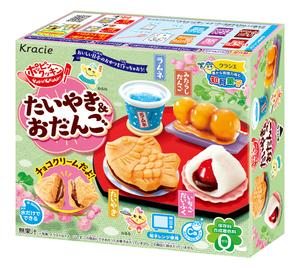 日本食玩达人儿童可食鲷鱼烧日式下午茶食完伶偶像小小世界玩具