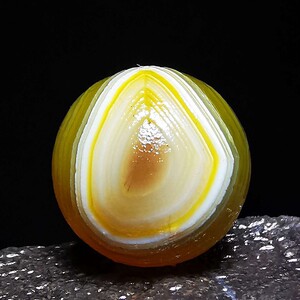 外蒙古 阿拉善花眼玛瑙 天然原石 眼睛石 奇石戈壁缠丝天眼珠手串