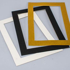 画框白色卡纸 金色卡纸 黑色卡纸开孔定制装裱艺术卡纸定做各尺寸
