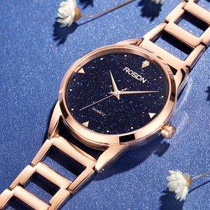 劳士顿手表女正品时尚潮流满天星空女表防水石英镂空女士腕表新款