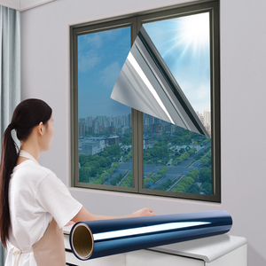 窗户防晒玻璃贴纸遮光单向透视隐私遮阳贴膜家用阳台防走光139953人