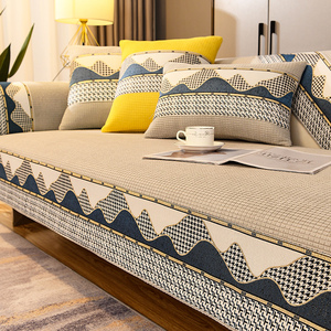 50梓晨旗舰店天猫雪尼尔沙发巾四季通用全盖万能垫防滑沙发套罩北欧