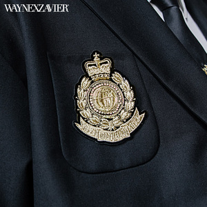 韦恩泽维尔dk风jk风制服风刺绣学院风西服胸针别针胸章徽章0317