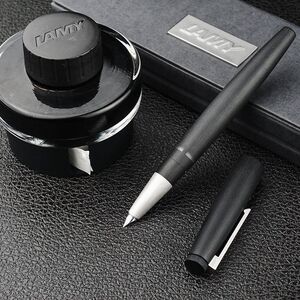 002人付款淘宝德国凌美2000钢笔lamy杜康14k金玻璃纤维f全钢拉丝ef